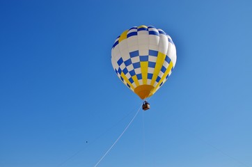 気球に乗る人たち