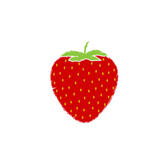 Simple strawberry icon