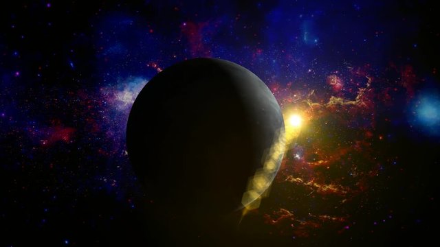 Pluto planet in space