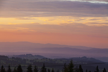 Sunset in Western Tatras, Poland