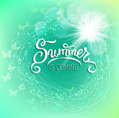 Summer is coming background