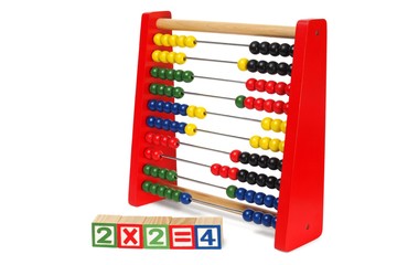 Abacus on white