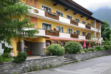 Fototapeta na wymiar View of Mayrhofen. Valley Zillertal. Tirol. Austria