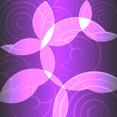 Fototapeta na wymiar Abstract ring on purple background