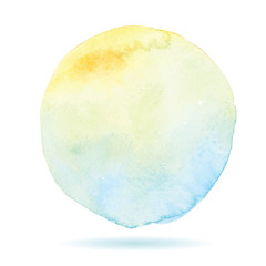 Art of watercolor stains of paint