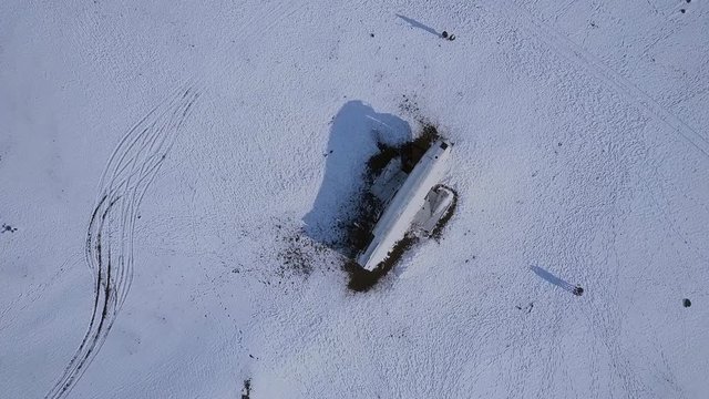 Solheimasandur Plane Wreck in the snow, A Crashed DC 3 in Iceland