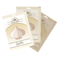 Pack of garlic seeds icon