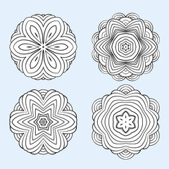 Vector decorative elements set