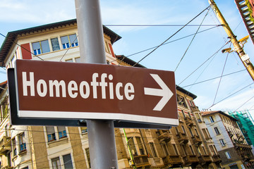 Obraz premium Schild 223 - Homeoffice