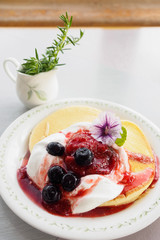 おしゃれなパンケーキ