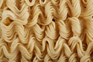 Noodles close up tasty fast food. Pasta. Fast food. Fast harmful food.