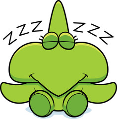 Cartoon Pterodactyl Napping