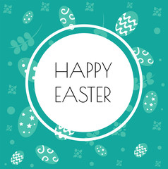 Happy Easter postcard