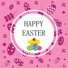 Happy Easter postcard