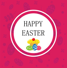 Happy Easter postcard