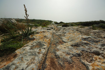 These rock hewn lines in Malta