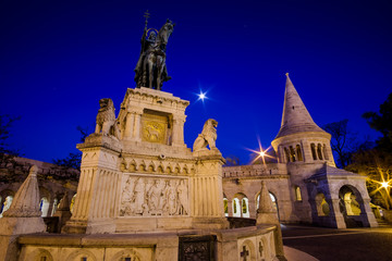 Fototapeta premium Budapest the capital of Hungary crossed by the Danube River