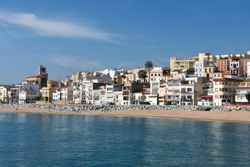 Village of Sant Pol de Mar in Barcelona province, Catalonia, Spain