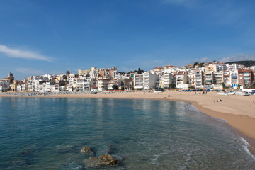 Village of Sant Pol de Mar in Barcelona province, Catalonia, Spain