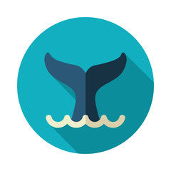 Whale tail icon. Summer. Vacation