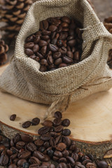 Coffee beans in bag