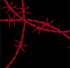Barbed Wire Background