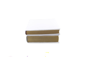 Blank books cover isolated on white