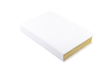 Blank book cover isolated on white