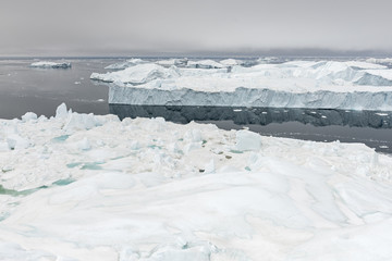 Fototapeta na wymiar View of iceberg from Greenland.