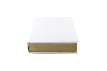 Blank book cover isolated on white