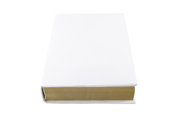 Blank book cover isolated on white