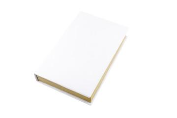 Blank book cover isolated on white