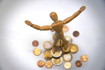 rich wooden mannequin, puppet
