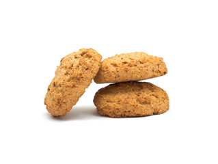 Fresh cookies isolated on white