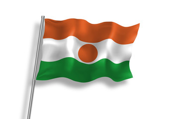 Drapeau du Niger en qualité vectorielle