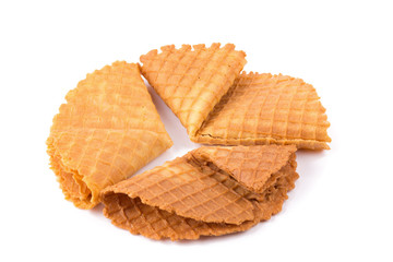 waffles isolated on a white background