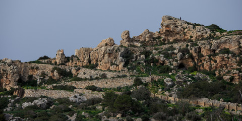 Fototapeta na wymiar Dingli cliffs in Malta.