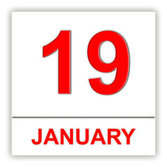 January 19. Day on the calendar.