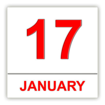 January 17. Day on the calendar.