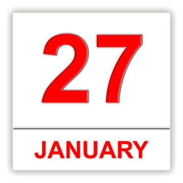 January 27. Day on the calendar.
