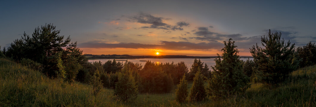 Sunset at Braslav Lakes, Belarus