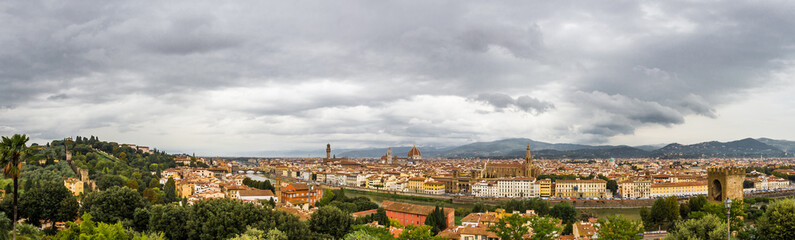 Fototapeta na wymiar Panoramic view to Florence, Italy