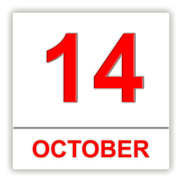 October 14. Day on the calendar.