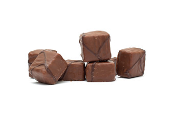 Chocolate isolated on white background