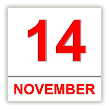 November 14. Day on the calendar.