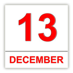 December 13. Day on the calendar