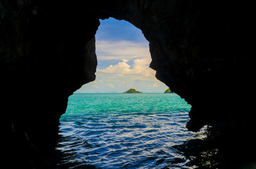 Sea caves in Thailand