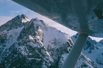 Alaska Mountains Aerial View