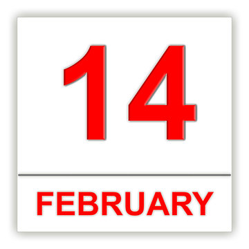 February 14. Day on the calendar.
