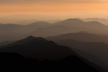 Beautiful clouds in the foothills of the Himalayas